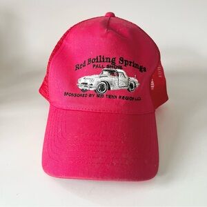 Vintage Otto Embroidered Car Show Trucker Hat Mesh Red Boiling Springs Clean New